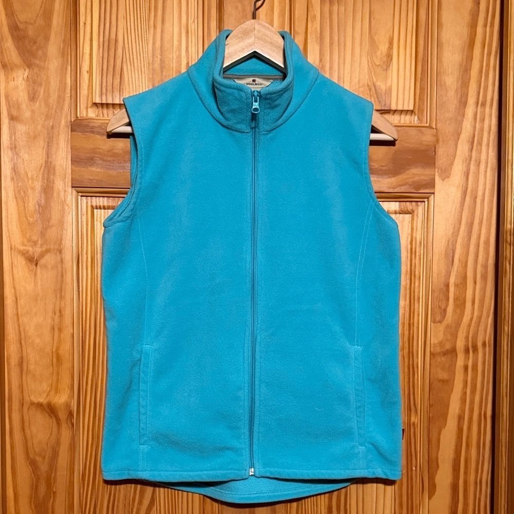Woolrich Teal Fleece Vest